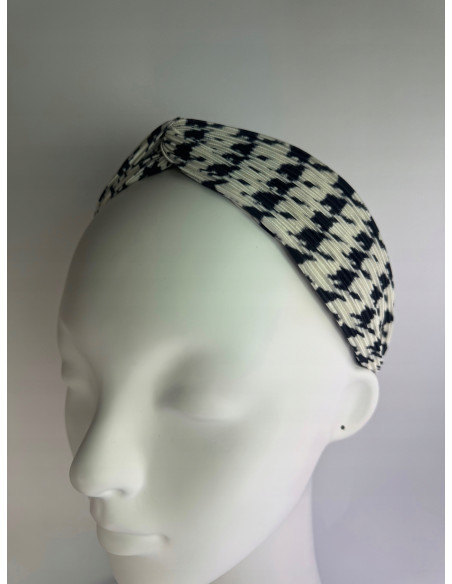 Lolita Accessories opaska do włosów W PEPITKĘ kolekcja