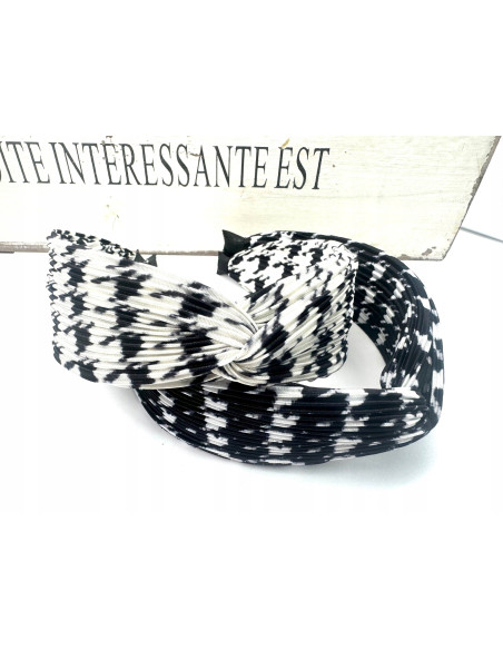 Lolita Accessories opaska do włosów W PEPITKĘ kolekcja