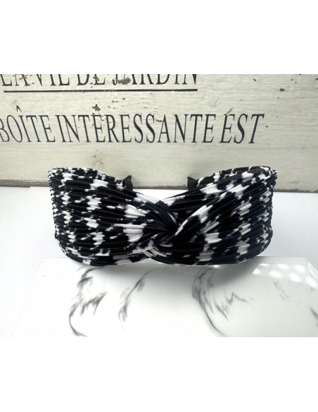 Lolita Accessories opaska do włosów W PEPITKĘ kolekcja