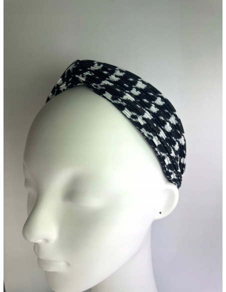 Lolita Accessories opaska do włosów W PEPITKĘ kolekcja