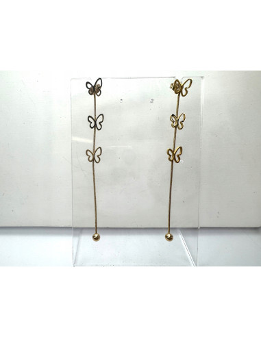 Kolczyki MOTYLKI MOTYLE stal chirurgiczna...