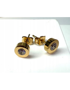 Kolczyki ze stali chirurgicznej Lolita Accessories złote... 2