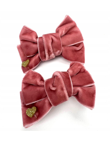 Spinki do włosów welurowe KOKARDKI PREMIUM Lolita Accessories 2 sztuki
