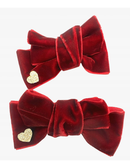 Spinki do włosów welurowe KOKARDKI PREMIUM Lolita Accessories 2 sztuki