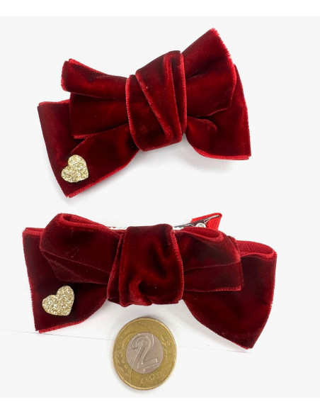 Spinki do włosów welurowe KOKARDKI PREMIUM Lolita Accessories 2 sztuki