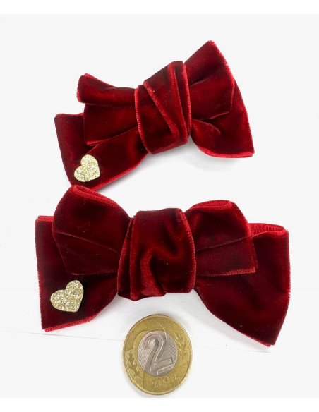 Spinki do włosów welurowe KOKARDKI PREMIUM Lolita Accessories 2 sztuki