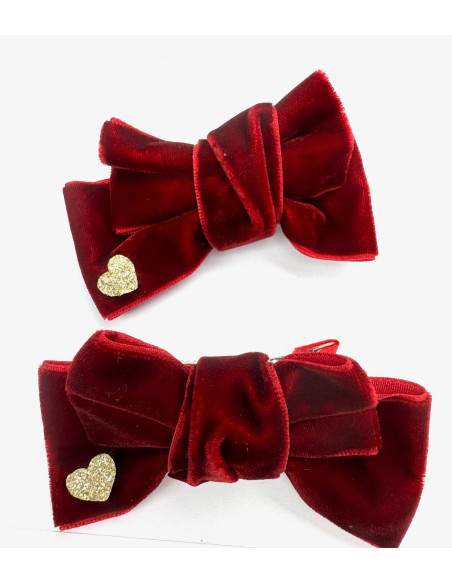 Spinki do włosów welurowe KOKARDKI PREMIUM Lolita Accessories 2 sztuki