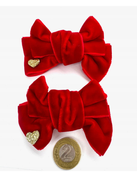 Spinki do włosów welurowe KOKARDKI PREMIUM Lolita Accessories 2 sztuki