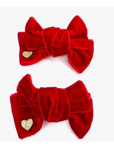 Spinki do włosów welurowe KOKARDKI PREMIUM...