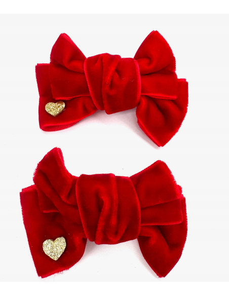 Spinki do włosów welurowe KOKARDKI PREMIUM Lolita Accessories 2 sztuki