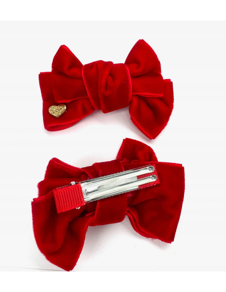 Spinki do włosów welurowe KOKARDKI PREMIUM Lolita Accessories 2 sztuki