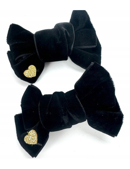 Spinki do włosów welurowe KOKARDKI PREMIUM Lolita Accessories 2 sztuki