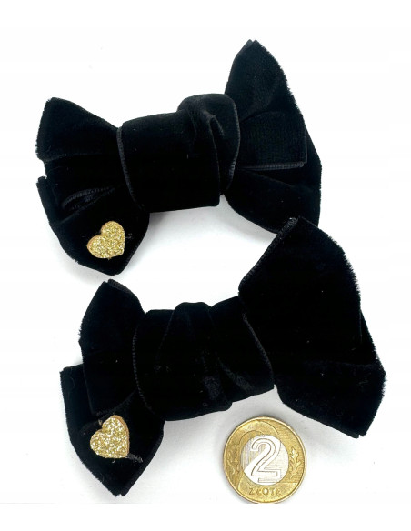 Spinki do włosów welurowe KOKARDKI PREMIUM Lolita Accessories 2 sztuki