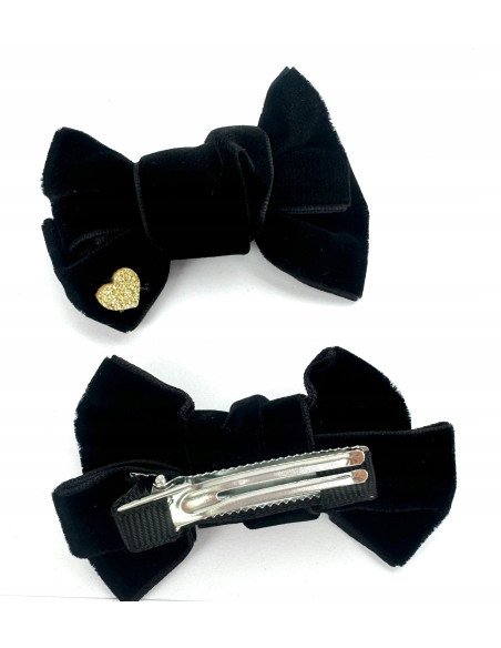 Spinki do włosów welurowe KOKARDKI PREMIUM Lolita Accessories 2 sztuki