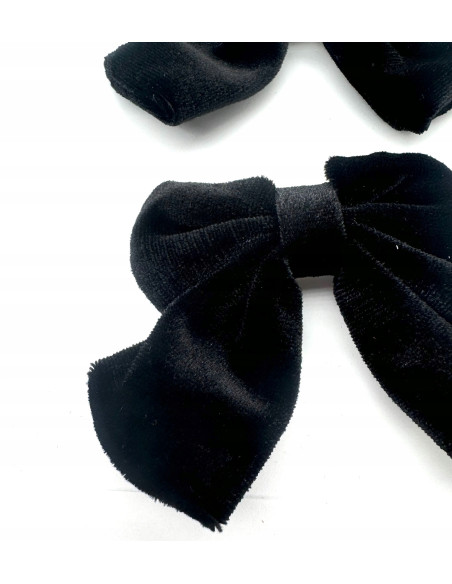 Spinki do włosów welurowe KOKARDKI PREMIUM Lolita Accessories 2 sztuki