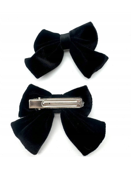 Spinki do włosów welurowe KOKARDKI PREMIUM Lolita Accessories 2 sztuki