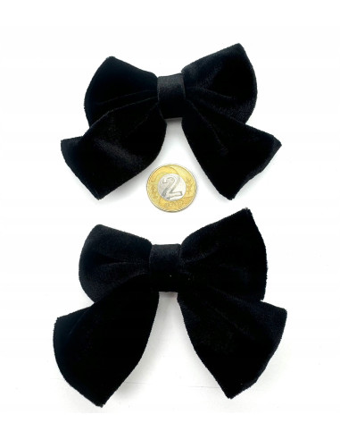 Spinki do włosów welurowe KOKARDKI PREMIUM...