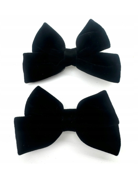 Spinki do włosów welurowe KOKARDKI PREMIUM Lolita Accessories 2 sztuki