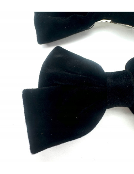 Spinki do włosów welurowe KOKARDKI PREMIUM Lolita Accessories 2 sztuki