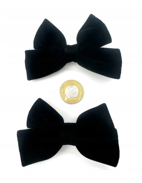 Spinki do włosów welurowe KOKARDKI PREMIUM Lolita Accessories 2 sztuki