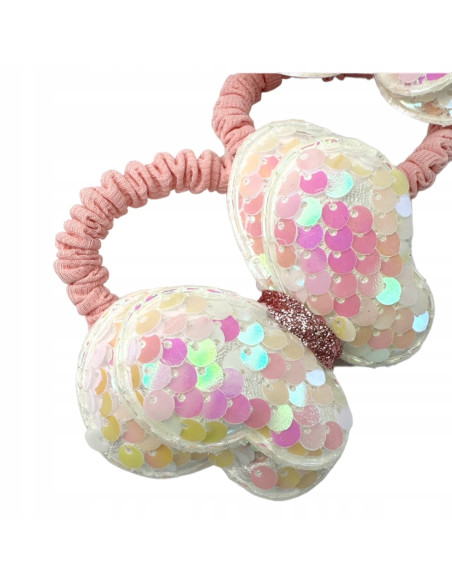 Gumki do włosów MOTYLKI CEKINY Lolita Accessories Zestaw 2 sztuki