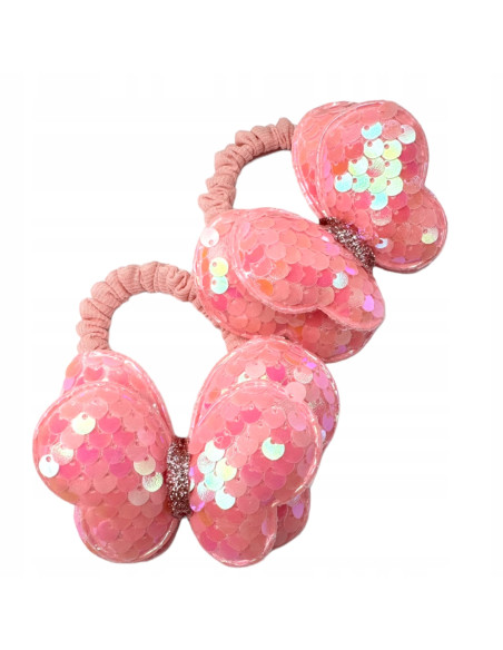Gumki do włosów MOTYLKI CEKINY Lolita Accessories Zestaw 2 sztuki
