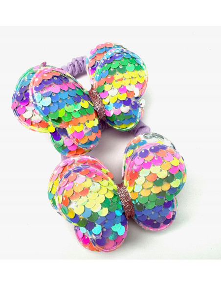 Gumki do włosów MOTYLKI CEKINY Lolita Accessories Zestaw 2 sztuki