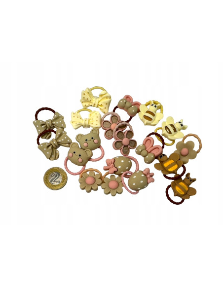 Gumki do włosów dla dziecka dziewczynki Lolita Accessories Zestaw 20 sztuk