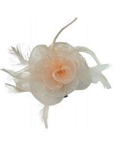 Fascynator na głowę KWIAT Stroik na głowę RÓŻOWY Lolita...