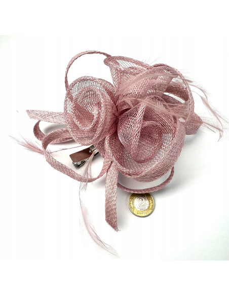 Fascynator na głowę KWIAT Stroik na głowę RÓŻOWY Lolita Accessories