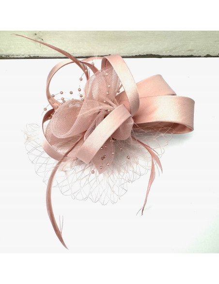 Fascynator na głowę KWIAT Stroik na głowę RÓŻOWY Lolita Accessories