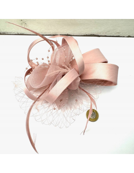 Fascynator na głowę KWIAT Stroik na głowę RÓŻOWY Lolita Accessories