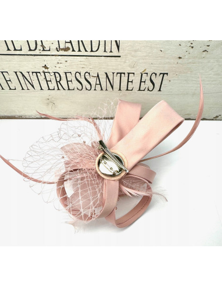 Fascynator na głowę KWIAT Stroik na głowę RÓŻOWY Lolita Accessories