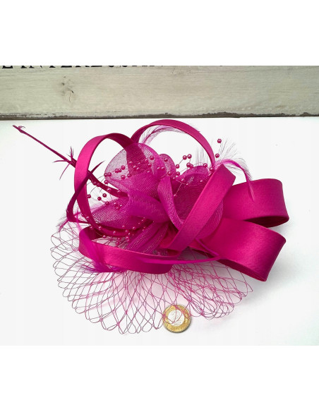 Fascynator na głowę KWIAT Stroik na głowę FUKSJA Lolita Accessories