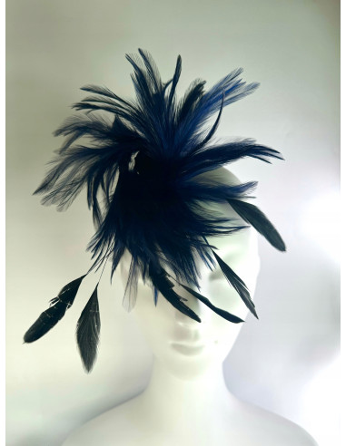 Fascynator na głowę BROSZKA PRZYPINKA Stroik na...