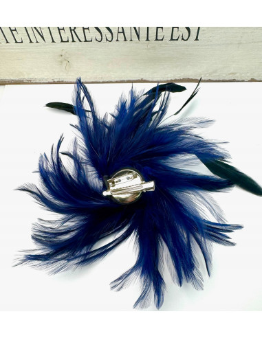 Fascynator na głowę BROSZKA PRZYPINKA Stroik na...