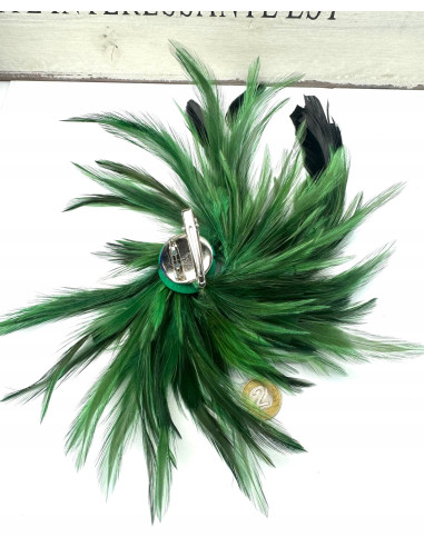 Fascynator na głowę BROSZKA PRZYPINKA Stroik na...