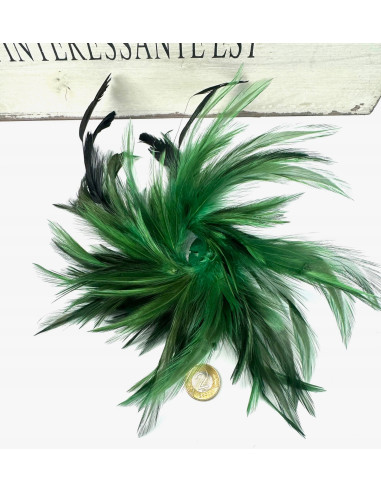 Fascynator na głowę BROSZKA PRZYPINKA Stroik na...