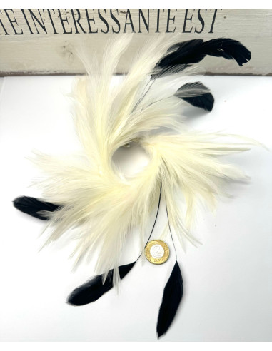 Fascynator na głowę BROSZKA PRZYPINKA Stroik na...