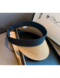 Daszek na głowę słomkowy pleciony przeciwsłoneczny Lolita... 2