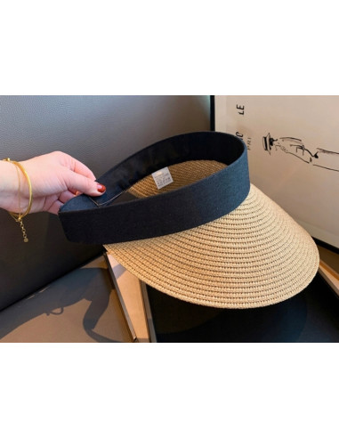 Daszek na głowę słomkowy pleciony...