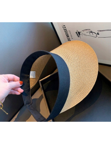 Daszek na głowę słomkowy pleciony...