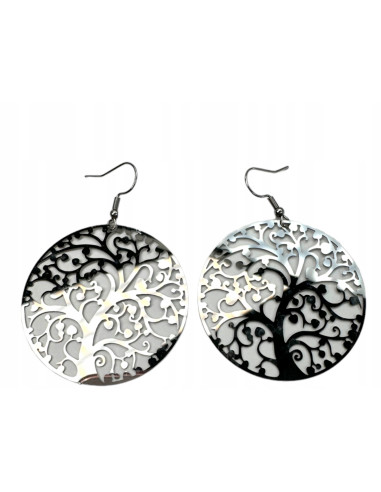 Kolczyki srebrne wycinanki stal chirurgiczna...