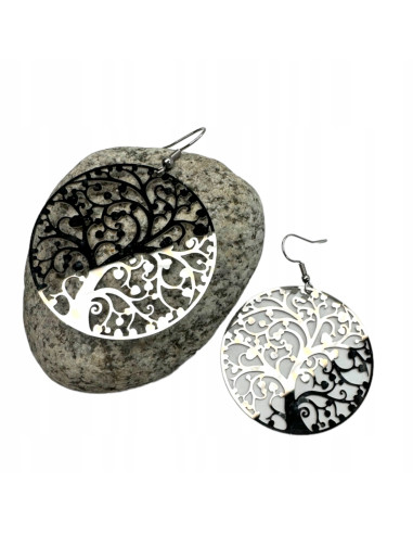 Kolczyki srebrne wycinanki stal chirurgiczna...