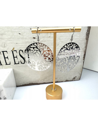 Kolczyki srebrne wycinanki stal chirurgiczna...