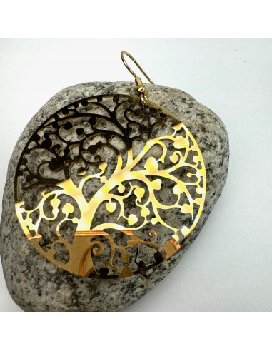 Kolczyki złote wycinanki stal chirurgiczna...