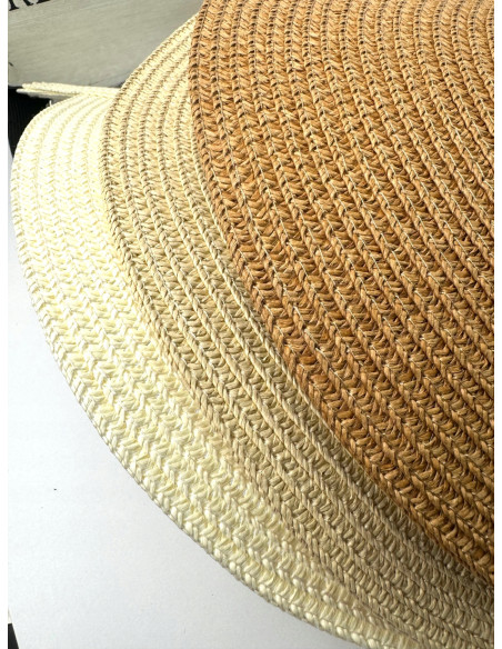 Daszek na głowę słomkowy pleciony przeciwsłoneczny Lolita Accessories