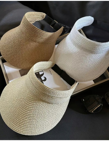 Daszek na głowę słomkowy pleciony...