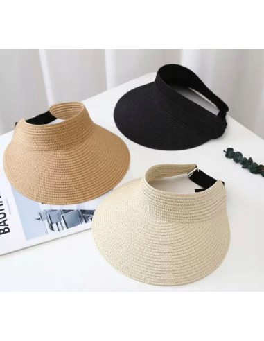 Daszek na głowę słomkowy pleciony...