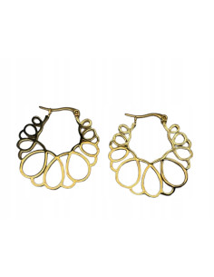 Kolczyki złote koła stal chirurgiczna nierdzewna Lolita...